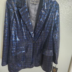 Kathy Ireland Sequin Blazer